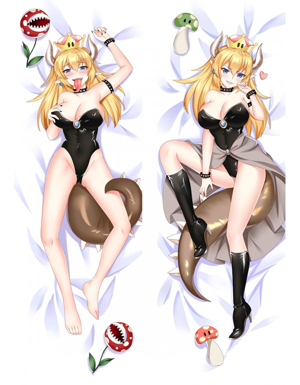 Super Mario Bowsette Princess Bowser Anime Dakimakura Hugging Body Kissenbezüge