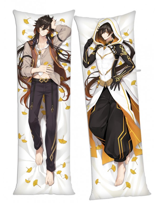 Genshin Impact Zhongli Anime Dakimakura Japanese Hugging Body Kissenbezüge