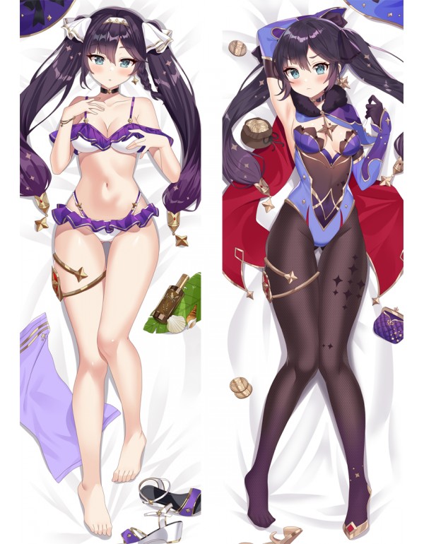 Genshin Impact Mona Anime Dakimakura Pillow Hugging Body Kissenbezug