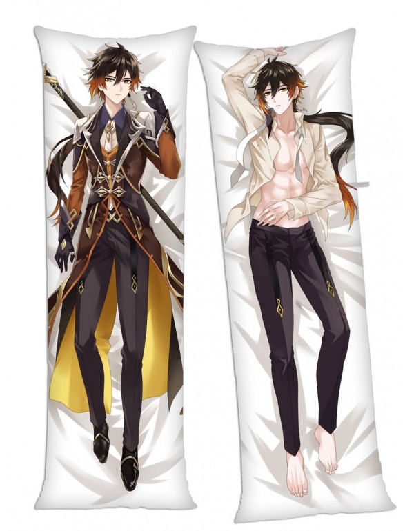 Genshin Impact Zhongli Anime Dakimakura Japanese Hugging Body Kissenbezüge