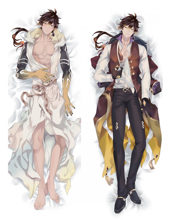 Genshin Impact Zhongli Anime Dakimakura Pillow Hugging Body Kissenbezug