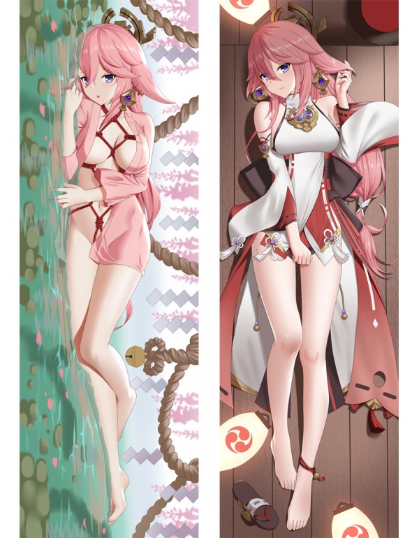 Genshin Impact Yae Miko Anime Dakimakura Pillow 3D...