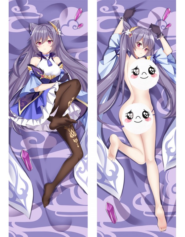 Genshin Impact Keqing Anime Dakimakura Pillow 3D J...