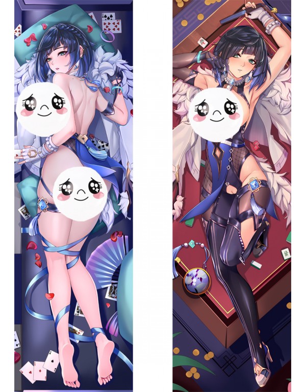 Genshin Impact Yelan Anime Dakimakura Pillow 3D Ja...