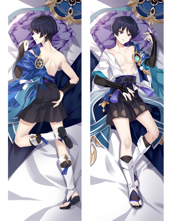 Genshin Impact Wanderer Anime Dakimakura Pillow 3D...