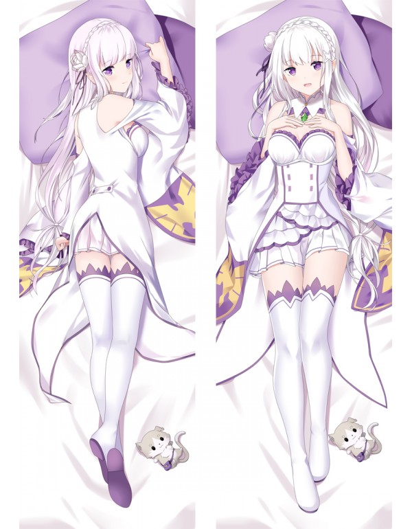 ReZero Emilia Anime Dakimakura Pillow 3D Japanese ...