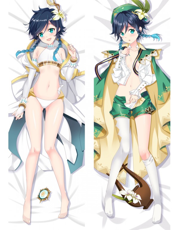 Genshin Impact Venti Anime Dakimakura Pillow 3D Japanese Lover Kissen