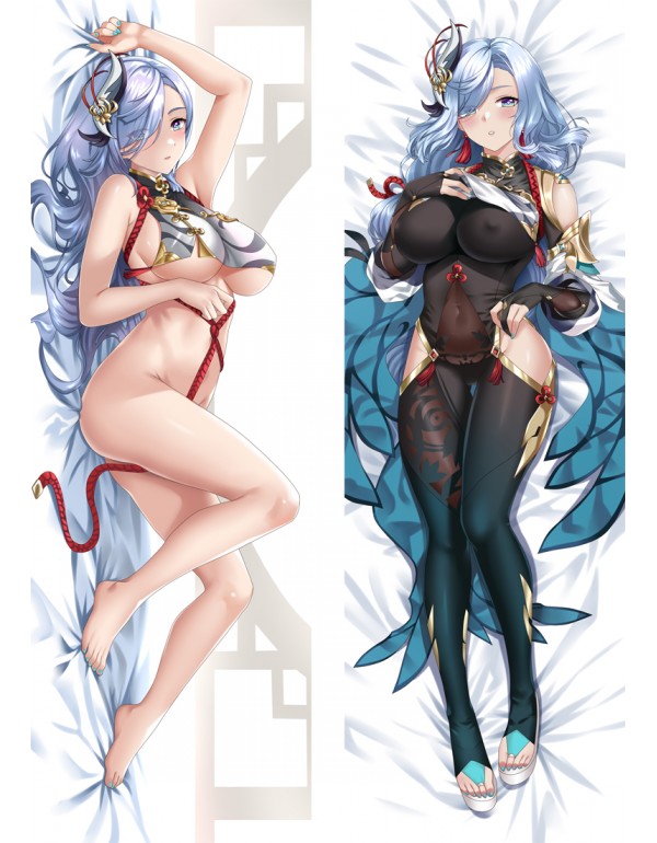 Genshin Impact Shenhe Anime Dakimakura Pillow 3D J...