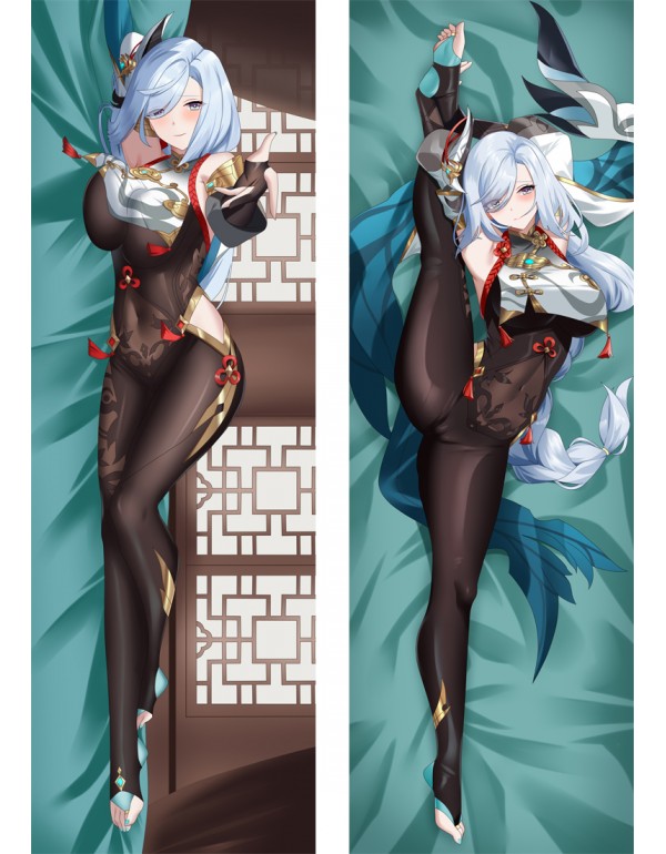 Genshin Impact Shenhe Anime Dakimakura Kissen 3D J...