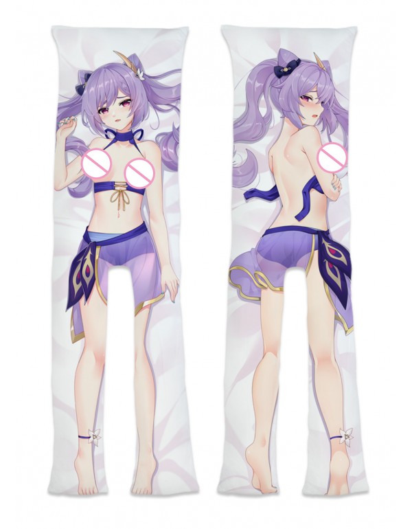 Genshin Impact Keqing Anime Dakimakura Pillow 3D J...