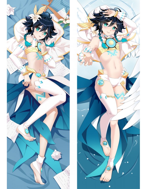 Genshin Impact Venti Anime Dakimakura Pillow 3D Ja...