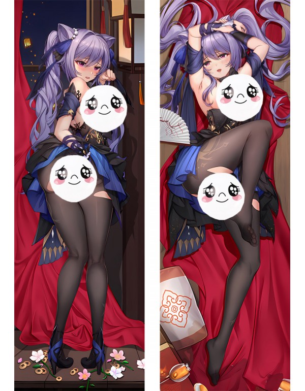 Genshin Impact Keqing Anime Dakimakura Pillow 3D J...