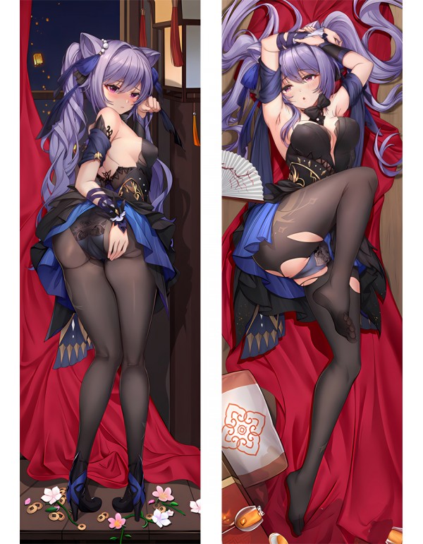 Genshin Impact Keqing Anime Dakimakura Pillow 3D J...