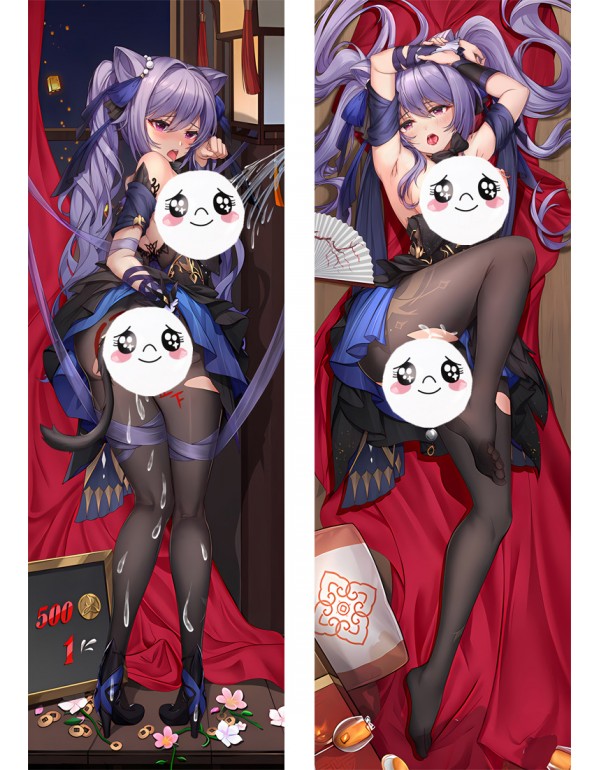 Genshin Impact Keqing Anime Dakimakura Pillow 3D J...