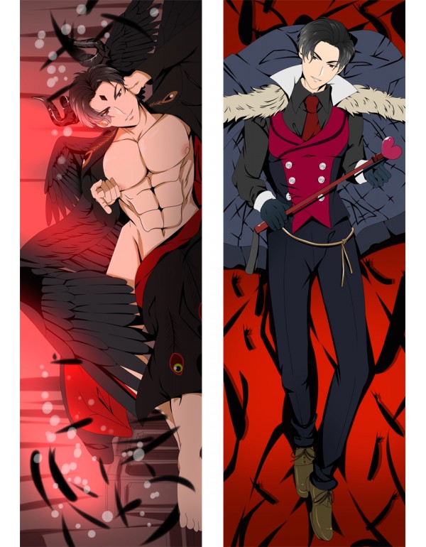 Obey Me! Lucifer Anime Dakimakura Pillow 3D Japanese Lover Kissen