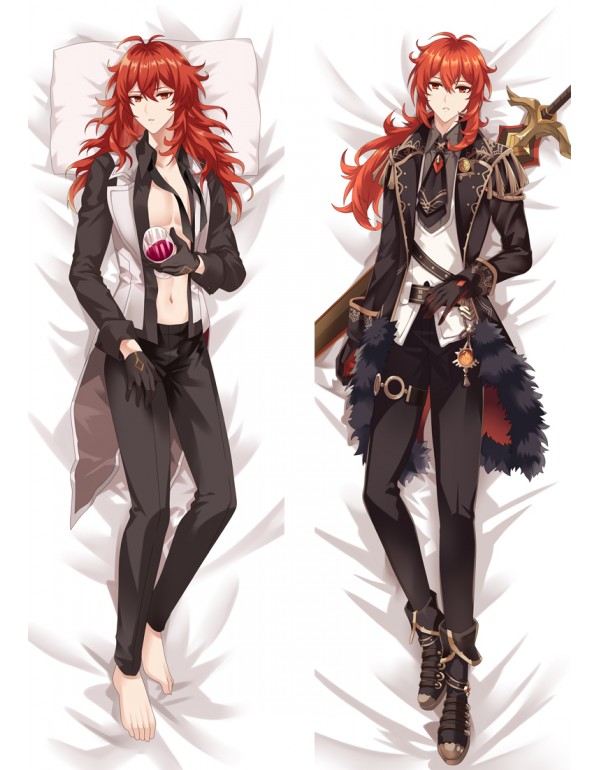 Dauerhaft Body Pillow Anime Genshin Impact Diluc S...