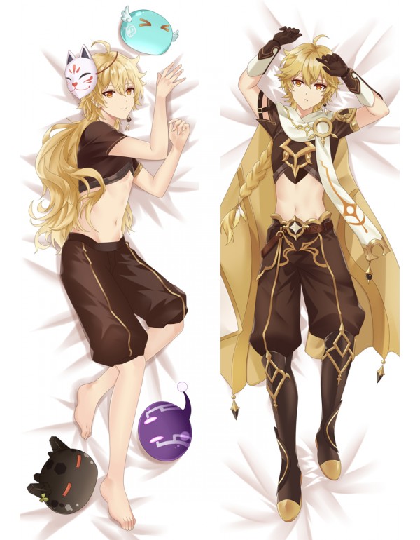 Schlussverkauf Body Pillow Anime Genshin Impact Aether Seitenschläferkissen Anime