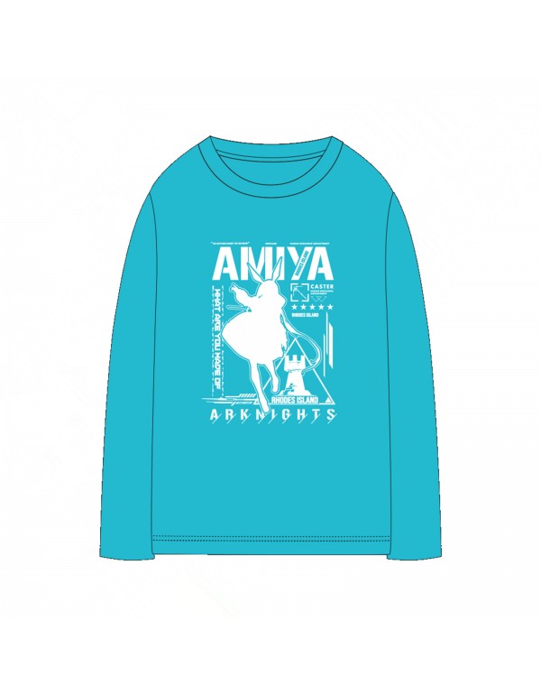 Unisex Amiya Arknights Anime T-shirts,Long Sleeve ...