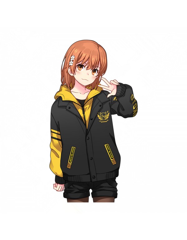 Misaka Mikoto Toaru Majutsu no Index Anime Jackets Coats Hoodies Cosplay Costume Sweatshirts