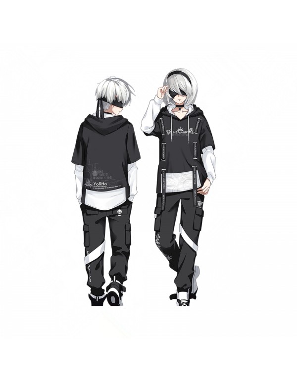 Unisex NieR Automata Suit Anime Hoodies Sweatshirt...