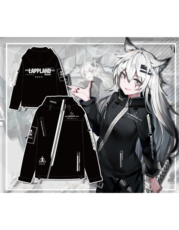 Lappland Arknights Unisex 3D Printed Anime Coats Warm Hoodies Cosplay Costume