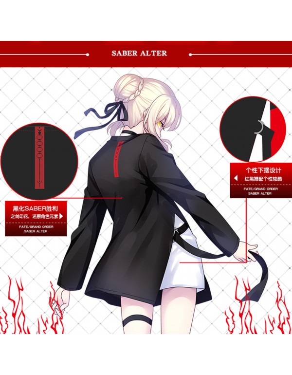 Unisex Fate Saber Anime T-shirts,Long Sleeve 3D Printed Cosplay Costume