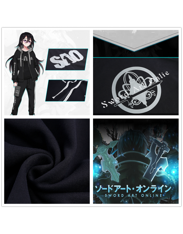 Kirigaya Kazuto Sword Art Online Unisex SAO Anime Coats Hoodies Cosplay Costume for men/women