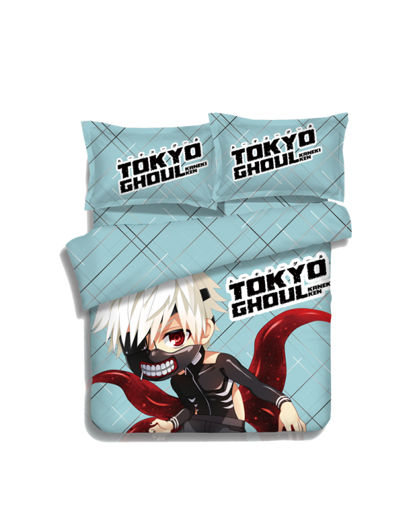 Ken Kaneki - Tokyo Ghoul Japanese Anime Bed Sheet Duvet Cover with Kissenbezüge