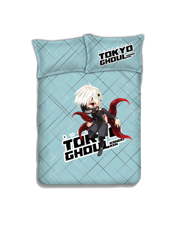 Ken Kaneki - Tokyo Ghoul Japanese Anime Bed Sheet Duvet Cover with Kissenbezüge