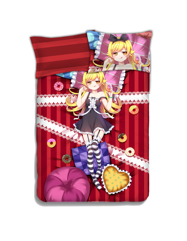 Oshino Shinobu-Bakemonogatari Anime Bed Sheet Duve...