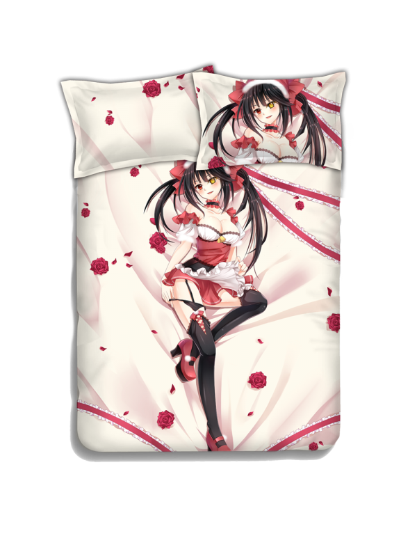 Kurumi Tokisaki - Date a Live Anime Bedding Sets,Bed Blanket & Duvet Cover,Bed Sheet with Kissenbezüge