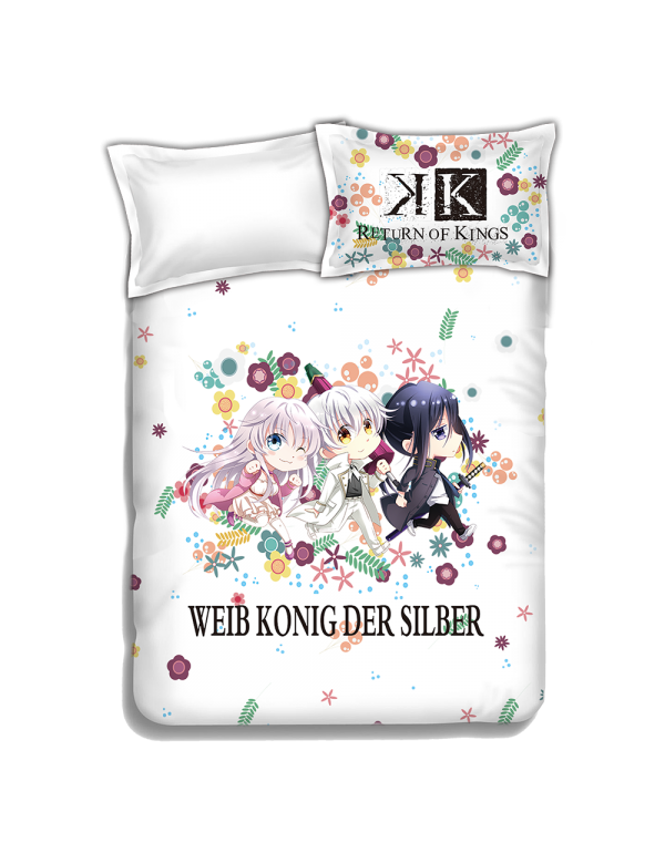 K Project Anime Bedding Sets,Bed Blanket & Duvet Cover,Bed Sheet with Kissenbezüge