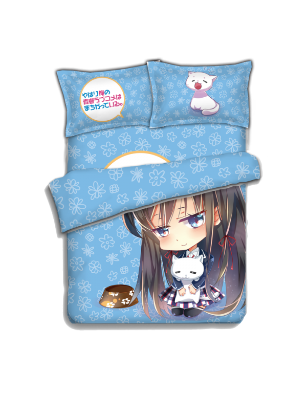 Yukino Yukinoshita - My Teen Romantic Comedy Bed Blanket Duvet Cover with Kissenbezüge