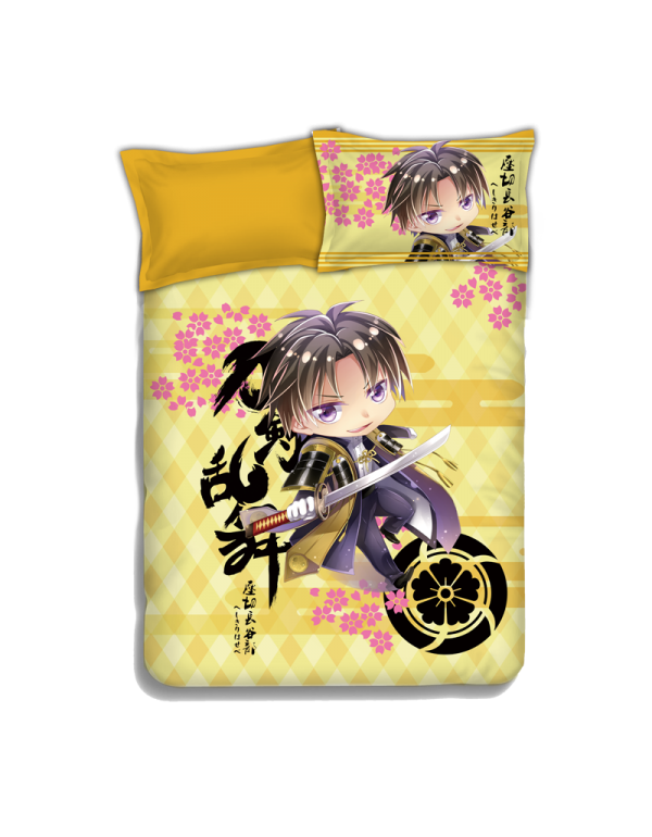 Heshikiri Hasebe - Touken Ranbu Anime 4 Pieces Bedding Sets,Bed Sheet Duvet Cover with Kissenbezüge