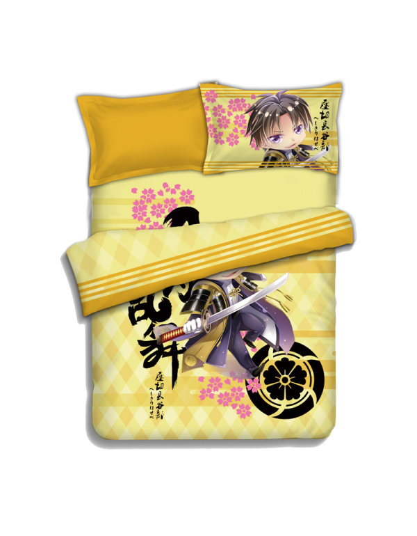 Heshikiri Hasebe - Touken Ranbu Anime 4 Pieces Bedding Sets,Bed Sheet Duvet Cover with Kissenbezüge