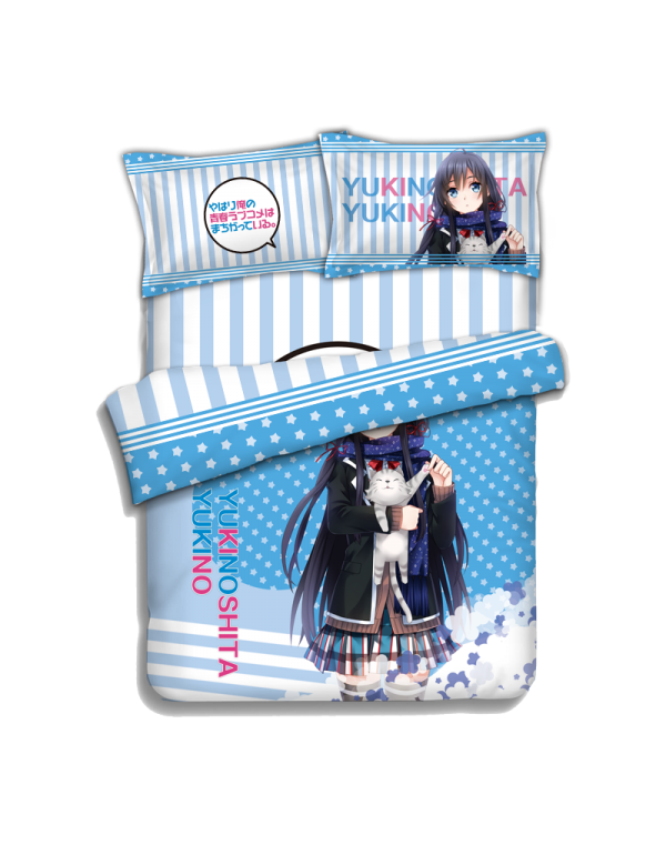 Yukino Yukinoshita - My Teen Romantic Comedy Bedding Sets,Bed Blanket & Duvet Cover,Bed Sheet with Kissenbezüge