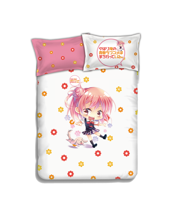 Yui Yuigahama - My Teen Romantic Comedy Japanese Anime Bed Blanket Duvet Cover with Kissenbezüge