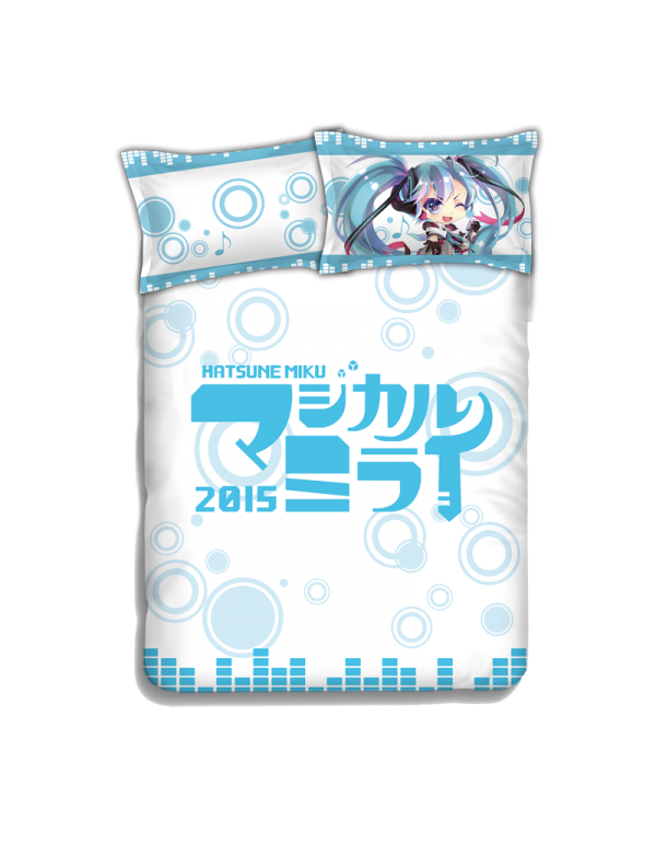 Miku Hatsune - Vocaloid Anime 4 Pieces Bedding Sets,Bed Sheet Duvet Cover with Kissenbezüge