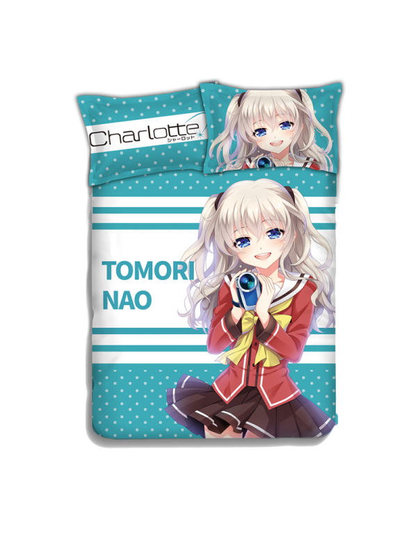 Chalotte Japanese Anime Bed Blanket Duvet Cover wi...