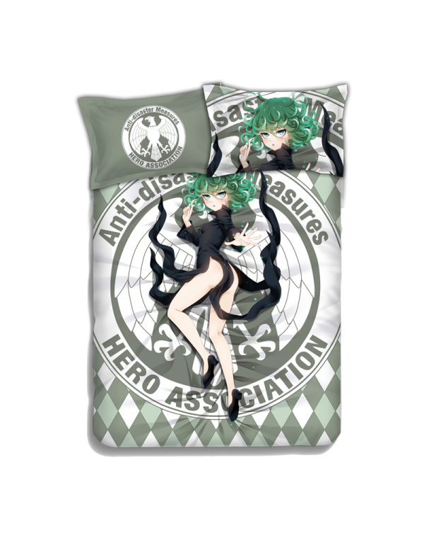 Tornado of Terror Tatsumaki - One Punch Man Bedding Sets,Bed Blanket & Duvet Cover,Bed Sheet with Kissenbezüge