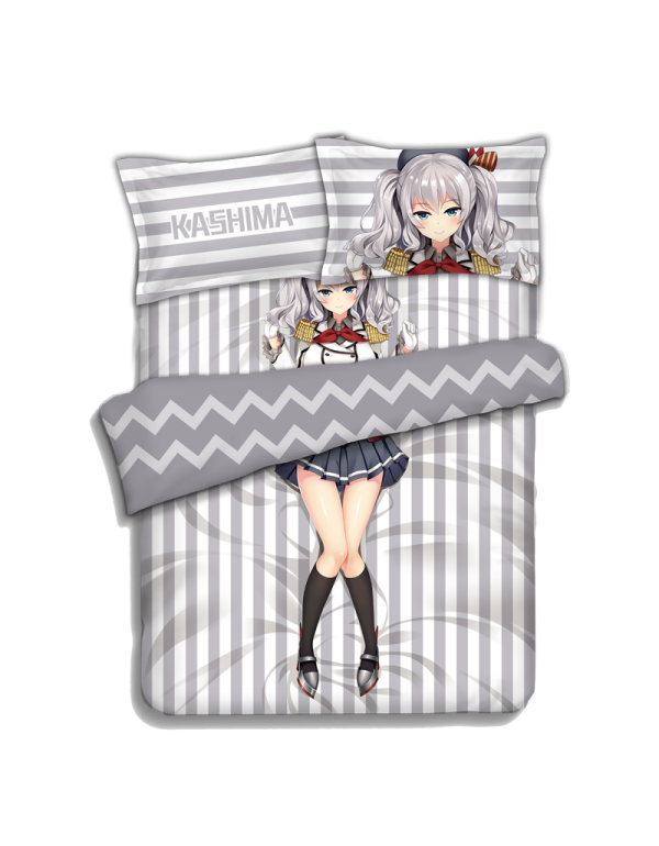 Kashima-Kantai Collection Japanese Anime Bed Blanket Duvet Cover with Kissenbezüge