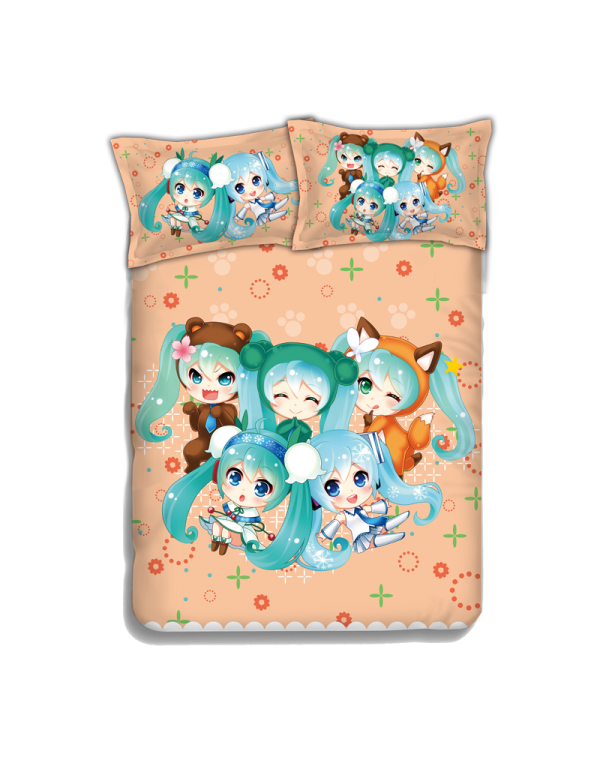 Miku Hatsune - Vocaloid Japanese Anime Bed Sheet D...