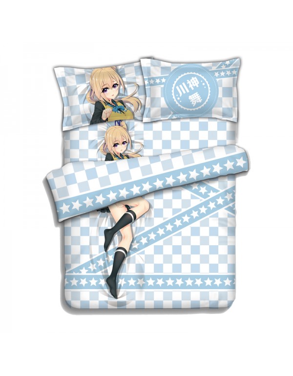 IZUMI Reina Anime Bedding Sets,Bed Blanket & Duvet Cover,Bed Sheet with Kissenbezüge