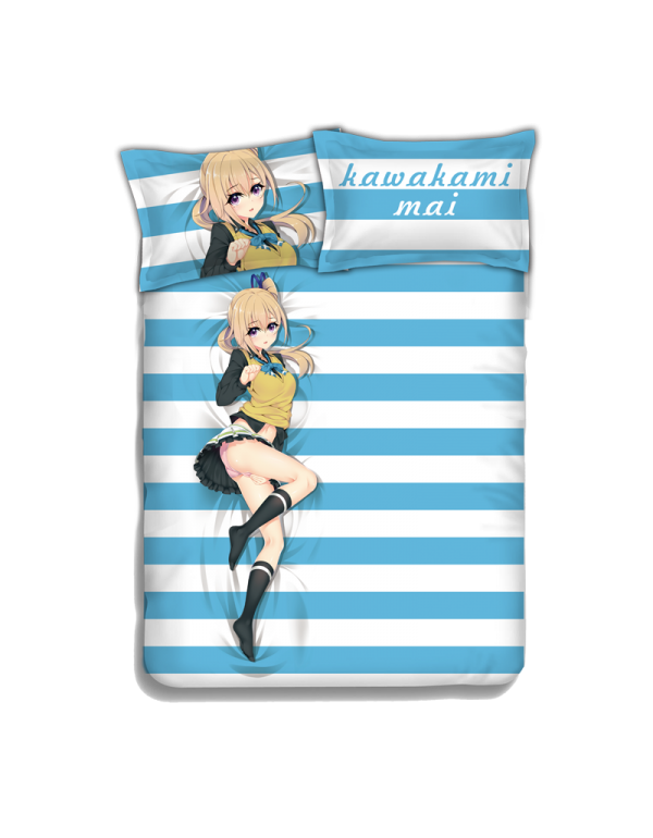 IZUMI Reina Anime 4 Pieces Bedding Sets,Bed Sheet Duvet Cover with Kissenbezüge