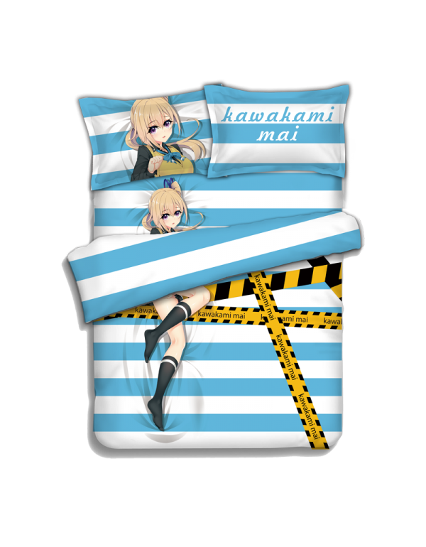 IZUMI Reina Anime 4 Pieces Bedding Sets,Bed Sheet Duvet Cover with Kissenbezüge