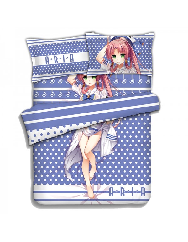 Aria Kanzaki - Aria the Scarlet Ammo Japanese Anime Bed Sheet Duvet Cover with Kissenbezüge