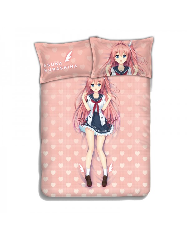 Kurashina Asuka Anime Bedding Sets,Bed Blanket &am...