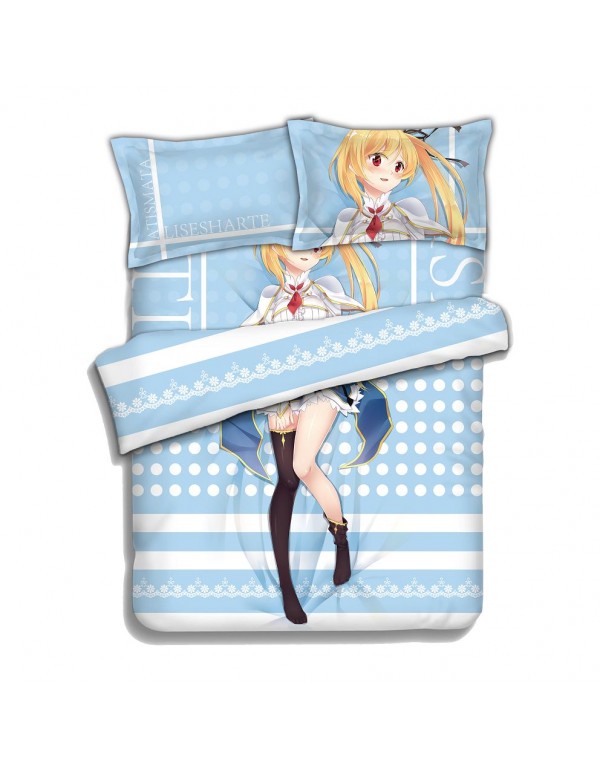 Lisesharte Atismata-Undefeated Bahamut Chronicle 4 Pieces Bedding Sets,Bed Sheet Duvet Cover with Kissenbezüge