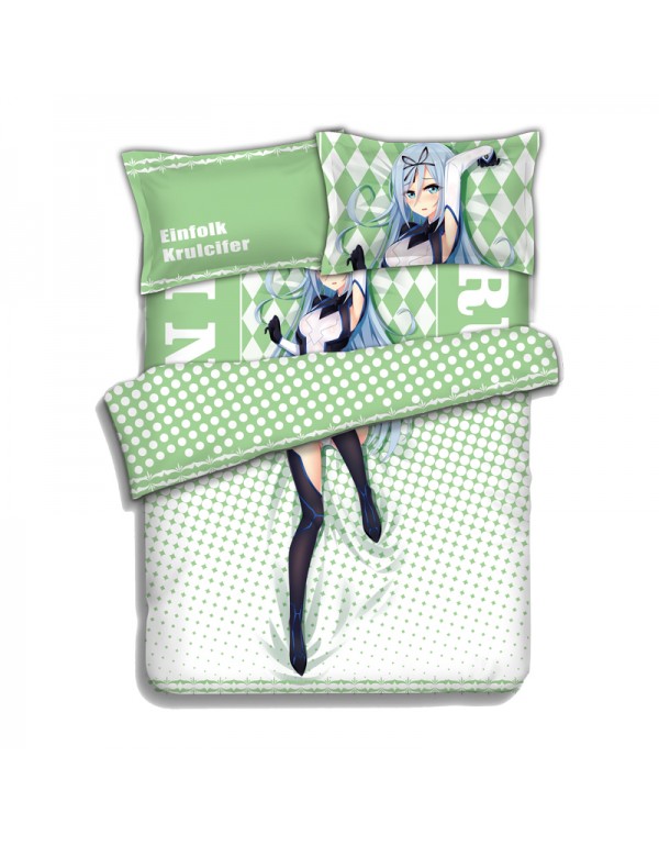 Krulcifer Einfolk-Undefeated Bahamut Chronicle Bed Sheet Duvet Cover with Kissenbezüge