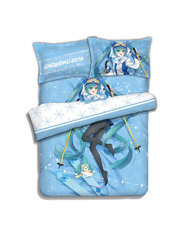 Miku Hatsune - Vocaloid Bedding Sets,Bed Blanket & Duvet Cover,Bed Sheet with Kissenbezüge